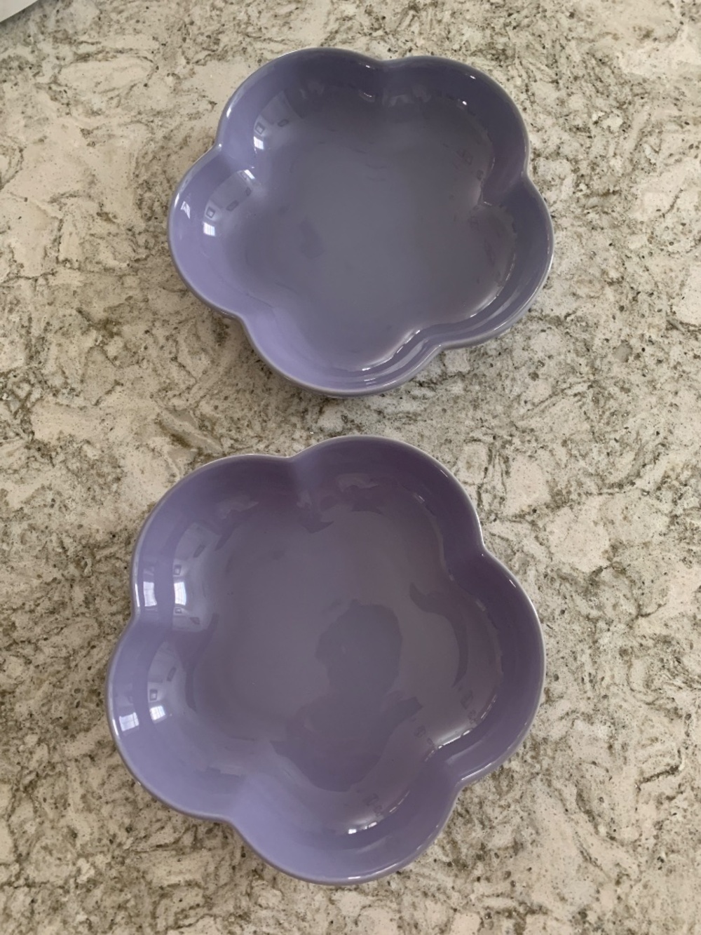 Set of 2 Le Creuset Medium Flower Dish Bowls